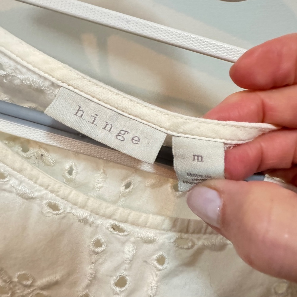 Hinge Ivory Eyelet Blouse
